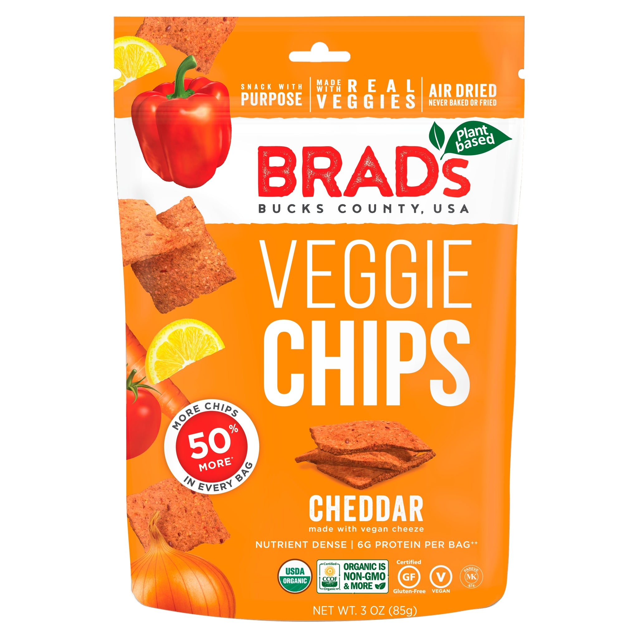Brad's Plant Based Cheddar Veggie Chips