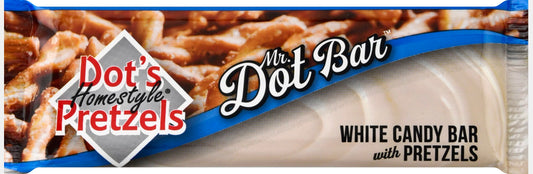 Dots Pretzels 9038519  Mr. Dot Bar White Chocolate Candy Bar - Pack of 24